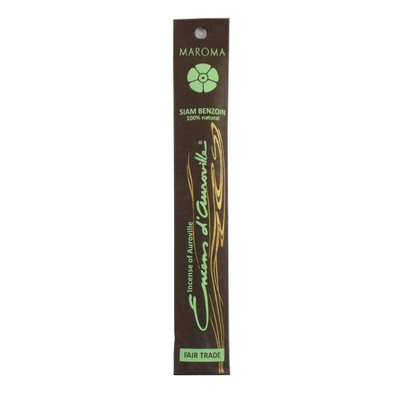 Maroma Siam Benzoin Premium Stick Incense, 10 Sticks