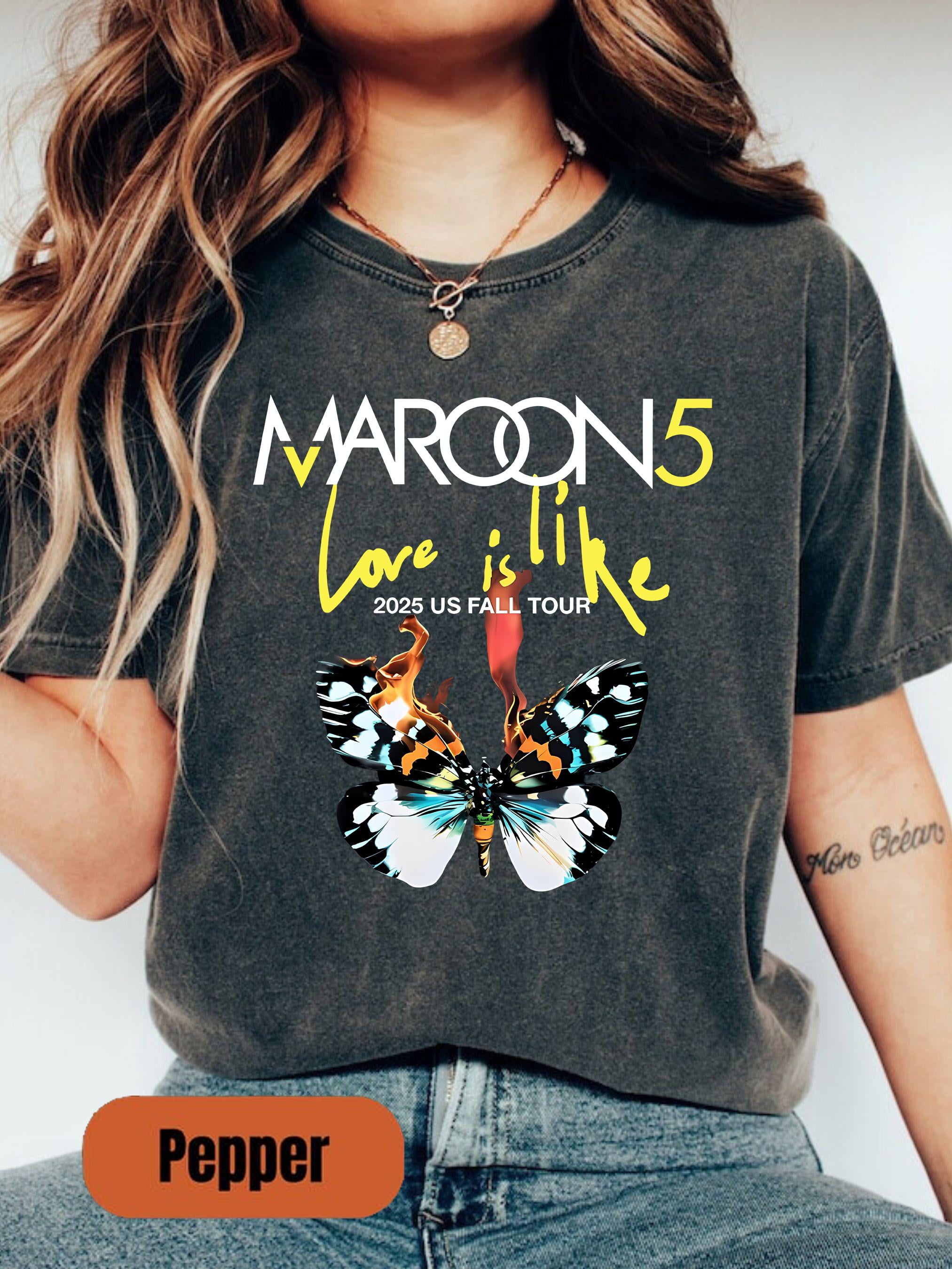Maroon 5 Love Is Like Tour 2025 Shirt, Vintage Concert T-Shirt