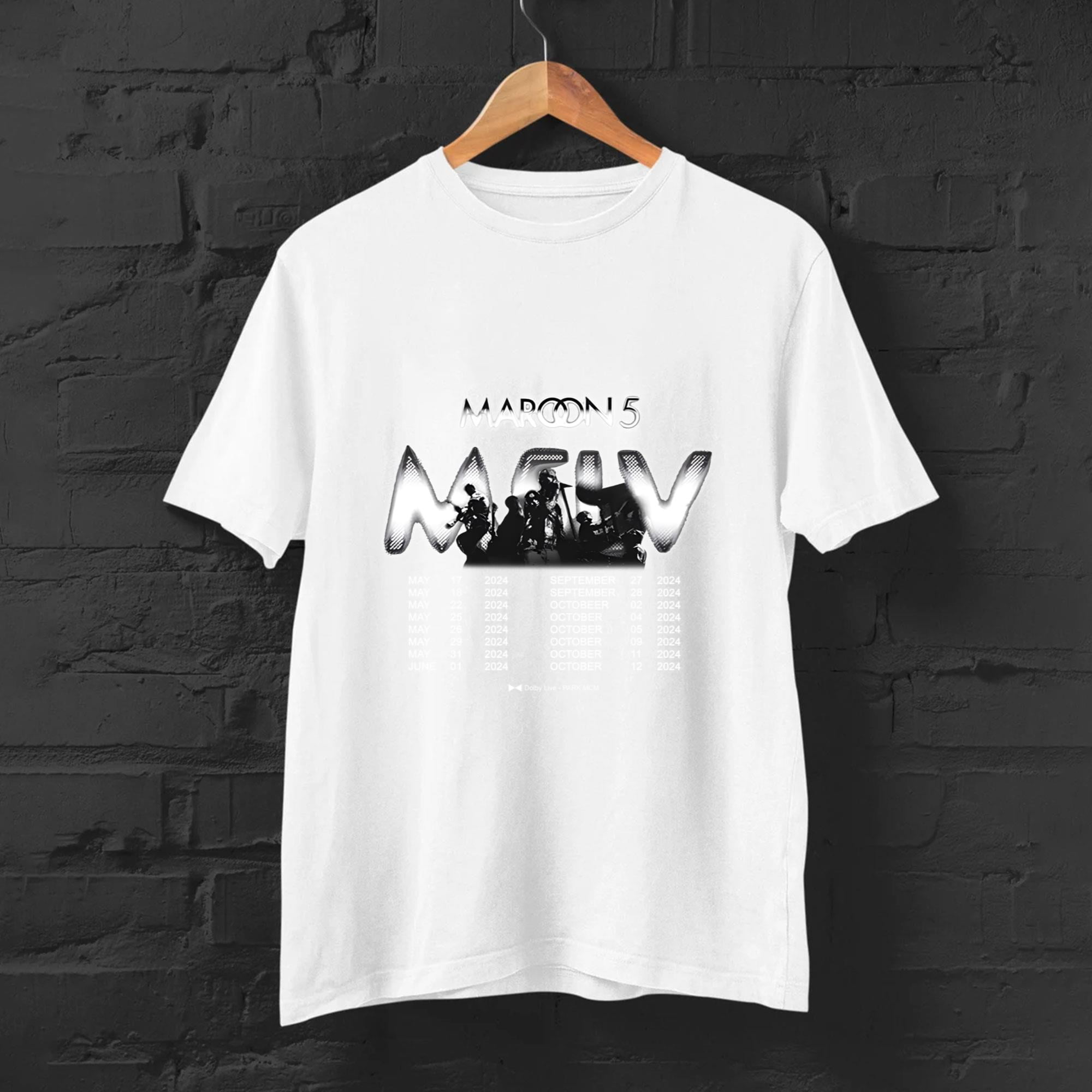 Maroon 5 M5lv Live Tour 2024 Tshirts