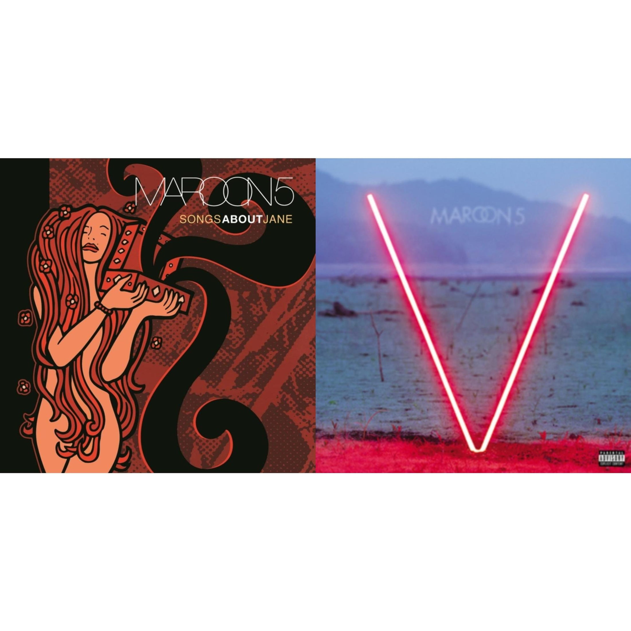 Maroon 5/マルーン5 - V アナログレコード・レッドビニル Maroon 5 – V – Vinyl (Red, LP, Album, Reissue), 2015