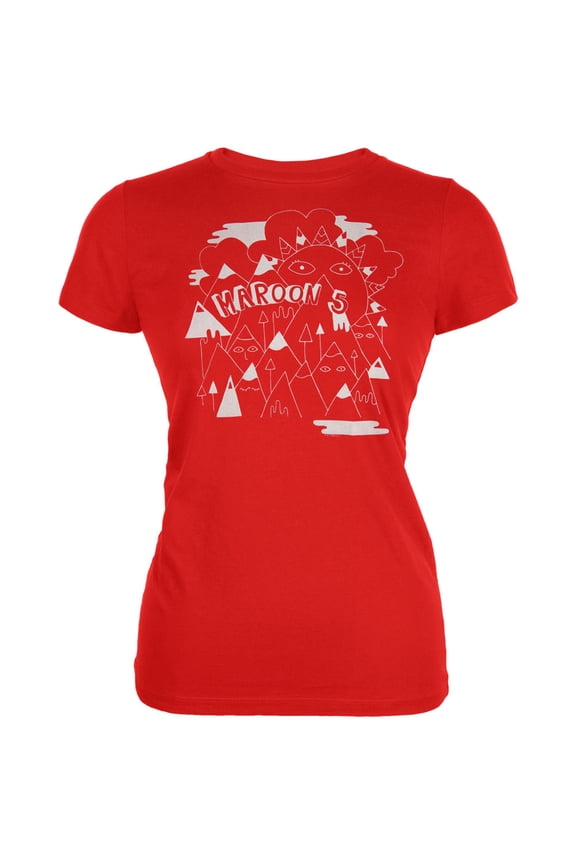 Women's Juniors Mountains Short Sleeve T Shirt