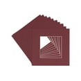 thumbnail image 1 of Maroon Acid Free 20x20 Picture Frame Mats with White Core Bevel Cut for 16x16 Pictures - Fits 20x20, 1 of 4