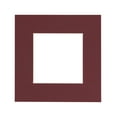 thumbnail image 1 of Maroon Acid Free 7x7 Square Picture Frame Mat with White Core Bevel Cut for 5x5 Pictures - Fits 7x7, 1 of 2