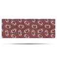 thumbnail image 1 of Maroon Footballs Pattern Bathroom Rugs Mat,Non Slip Microfiber Bathroom Rug,Rubber Backing,Soft Bathroom Mats for Bathroom Floor,Tub and Shower,47x17in(120x43cm), 1 of 5