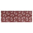 thumbnail image 1 of Maroon Footballs Pattern Kitchen Rug Mat,Kitchen Runner Rugs Non Skid Washable,Decorative Kitchen Floor Mats for Kitchen,Sink,Laundry,17"X47", 1 of 5