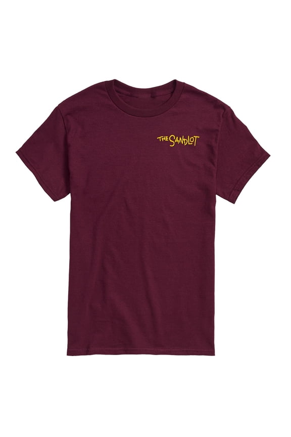 Maroon Graphic T-Shirt with Small Logo for Casual Style and Comfort