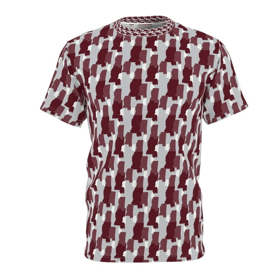 Maroon/Grey Mississippi State Camouflage - Men's Polyester Tee