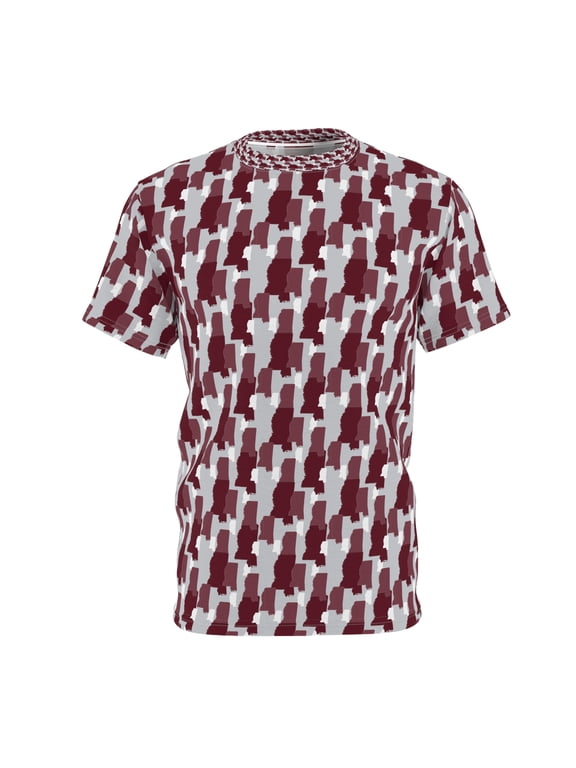 Maroon/Grey Mississippi State Camouflage - Men's Polyester Tee