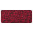 thumbnail image 1 of Maroon Kitchen Mat, Modern Geometric Contemporary Art Wave Like Shapes with Abstract Backdrop Image Print, Plush Decorative Kitchen Mat with Non Slip Backing, 47" X 19", Maroon, by Ambesonne, 1 of 1