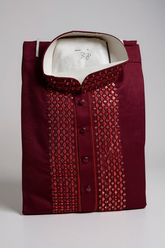 Maroon : Kurta pajama set