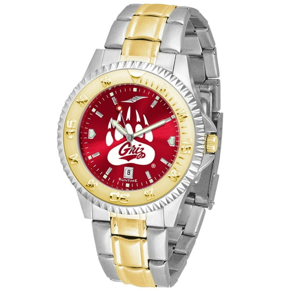 Maroon Montana Grizzlies Competitor Two-Tone AnoChrome Watch