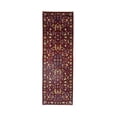 thumbnail image 1 of Maroon Red Floral 3X8 Chobi Serapi Oriental Rug, 1 of 11