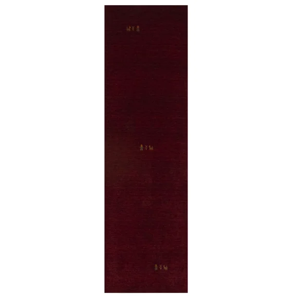 Magic Rugs Maroon-Red Tribal Gabbeh Modern Runner Rug, 3' x 8'