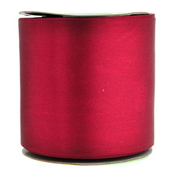 Maroon Satin Ribbon 3 Inch 25 Yard Roll for Gift Wrapping, Weddings, Hair, Dresses, Blanket Edging, Crafts, Bows, Ornaments; by Mandala Crafts