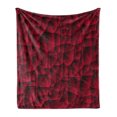 thumbnail image 1 of Maroon Soft Flannel Fleece Throw Blanket, Modern Geometric Contemporary Art Wave Like Shapes with Abstract Backdrop Image Print, Cozy Plush for Indoor and Outdoor Use, 60" x 80", Maroon, by Ambesonne, 1 of 5