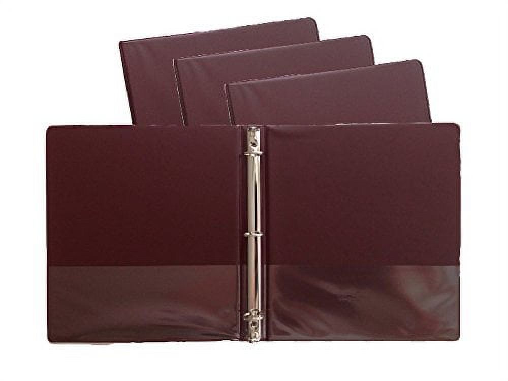 Maroon Standard 3Ring Binders, 1Inch, For 8.5" X 11" Sheets, With