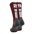 thumbnail image 1 of Maroon/White Player Id Crew Number Socks (#29, Medium), 1 of 2