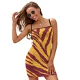 Maroon and Gold Tailgate Swag Claw Marks Slip Dress women's clothing