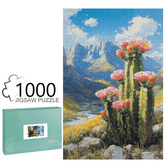 MarpieviiiPuzzles for Adults 1000 Pieces Tenacious Life Home Decor Unique Wooden Jigsaw Puzzles for Adults