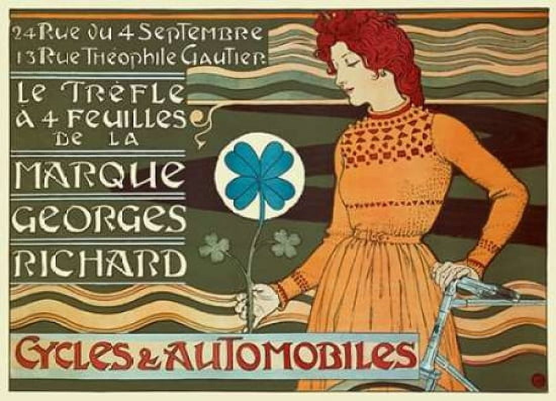 Marque Georges RichardCycles and Automobiles Canvas Art - Eugene Grasset (18 x 24)