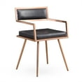 thumbnail image 1 of Marquee Black Croc Arm Chair Set of 2, 1 of 5