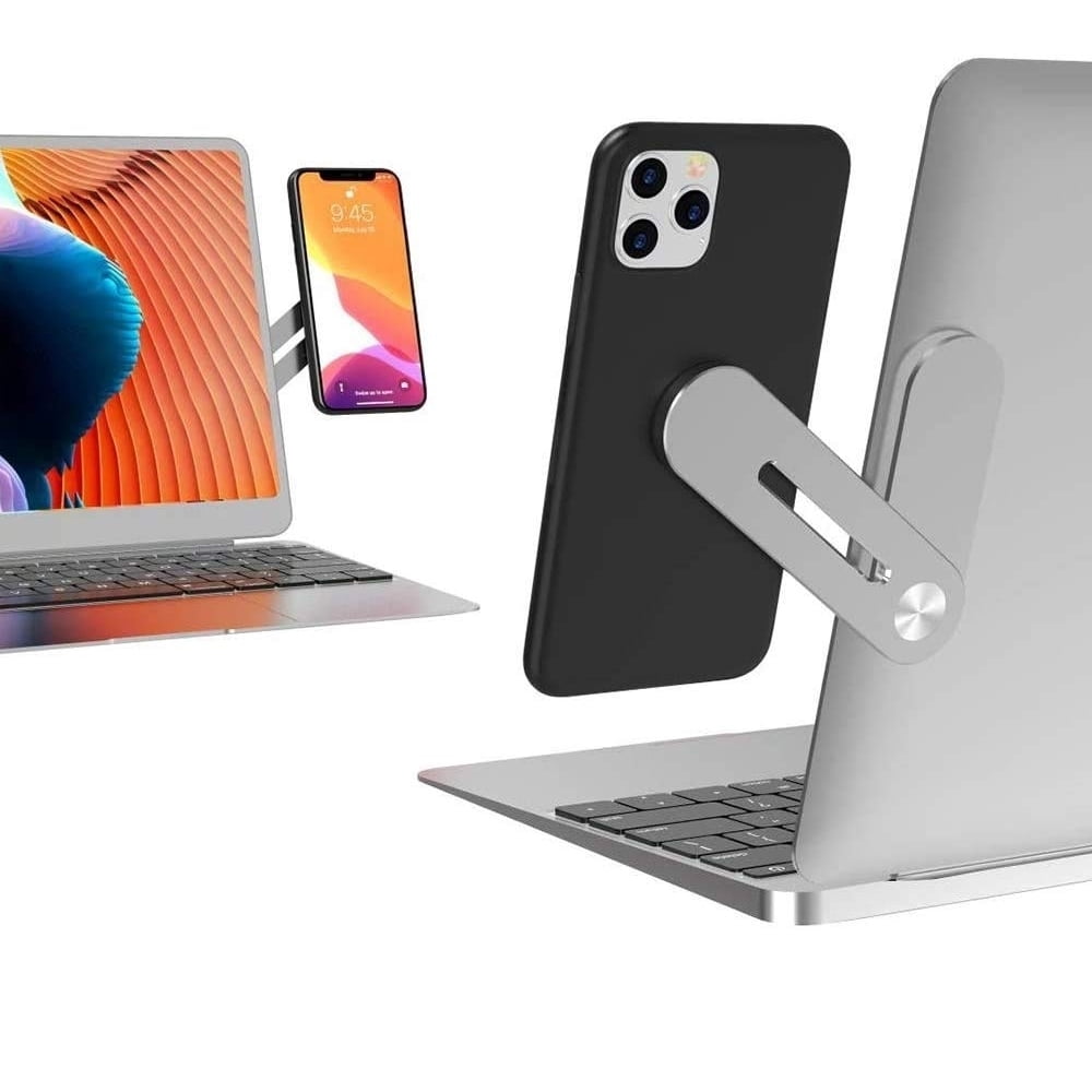 Marquee Innovations Laptop Phone Holder Magnetic Mount Silver Aluminum ...