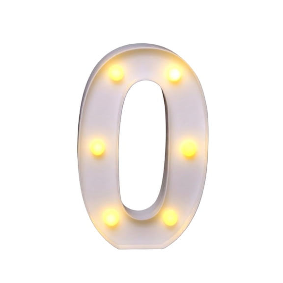 Marquee Light Up Letters | Led Light Up Numbers | Battery Powered and Bright,White Plastic Marquee Number | For Wedding, Birthday, Party, Celebration, Christmas or Home Decoration
