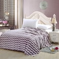 thumbnail image 1 of Marquee Linens Chevron Micro Plush Blanket, 1 of 3