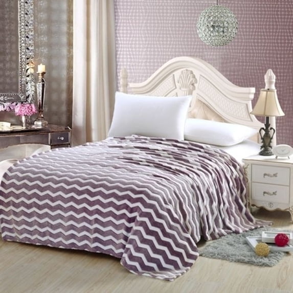 Marquee Linens Chevron Micro Plush Blanket