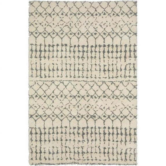 Dalyn Marquee MQ2 Ivory/Metal 8'x10' Area Rug