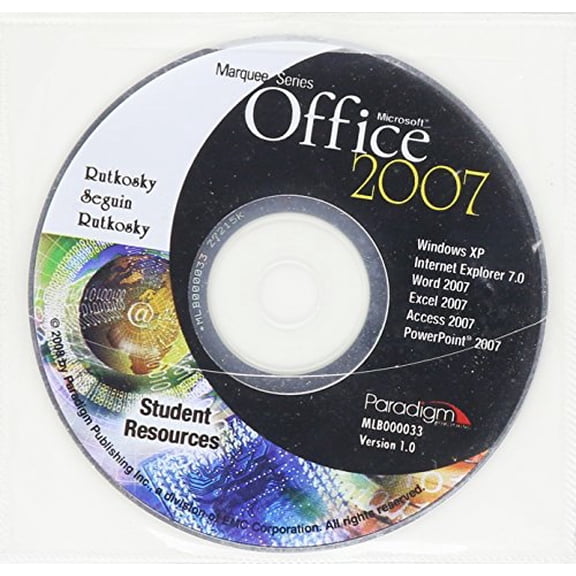 Pre-Owned Marquee: MS Office 2007 (Win Vista Etc)(W/CD) Paperback