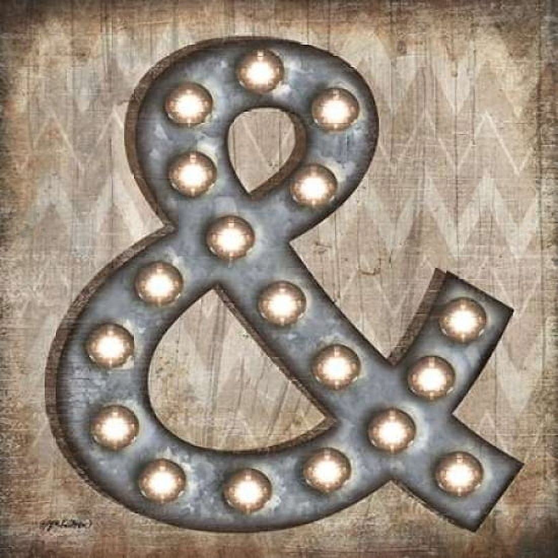 Marquee Symbols IV Canvas Art - Jen Killeen (24 x 24)