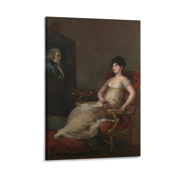 He Marquesa De Villafranca Painting Her Husband Francisco Goya Painting Poster Home Decor Poster Wall Art Hanging Picture Print Bedroom Decorative Painting Posters Room Aesthetic 08x12inch(20x30cm)