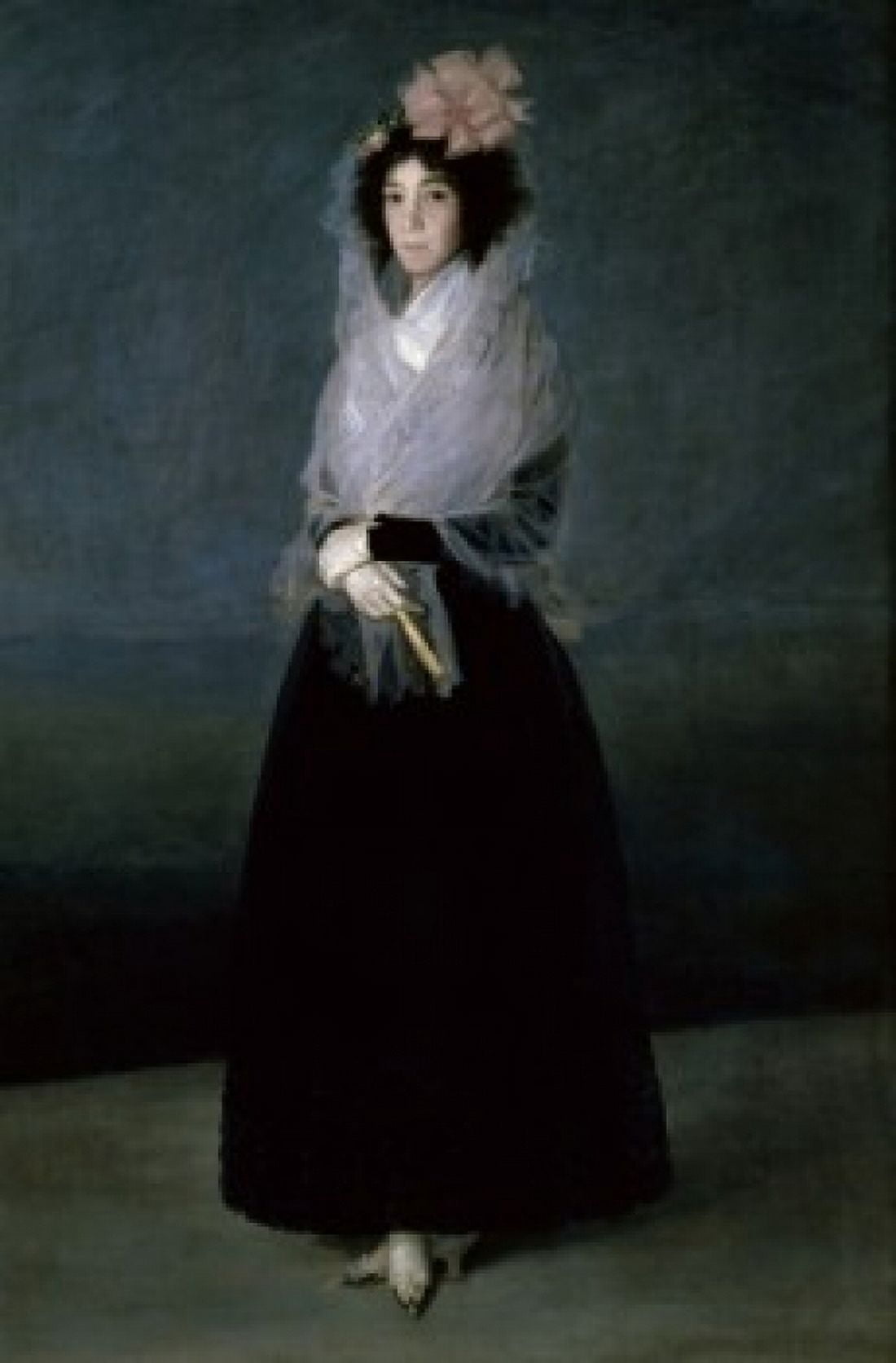 The Marquesa de la Solana c 1793 Francisco de Goya y Lucientes (1746-1828Spanish) Musee du Louvre Paris France Canvas Art - Francisco de Goya (18 x 24)