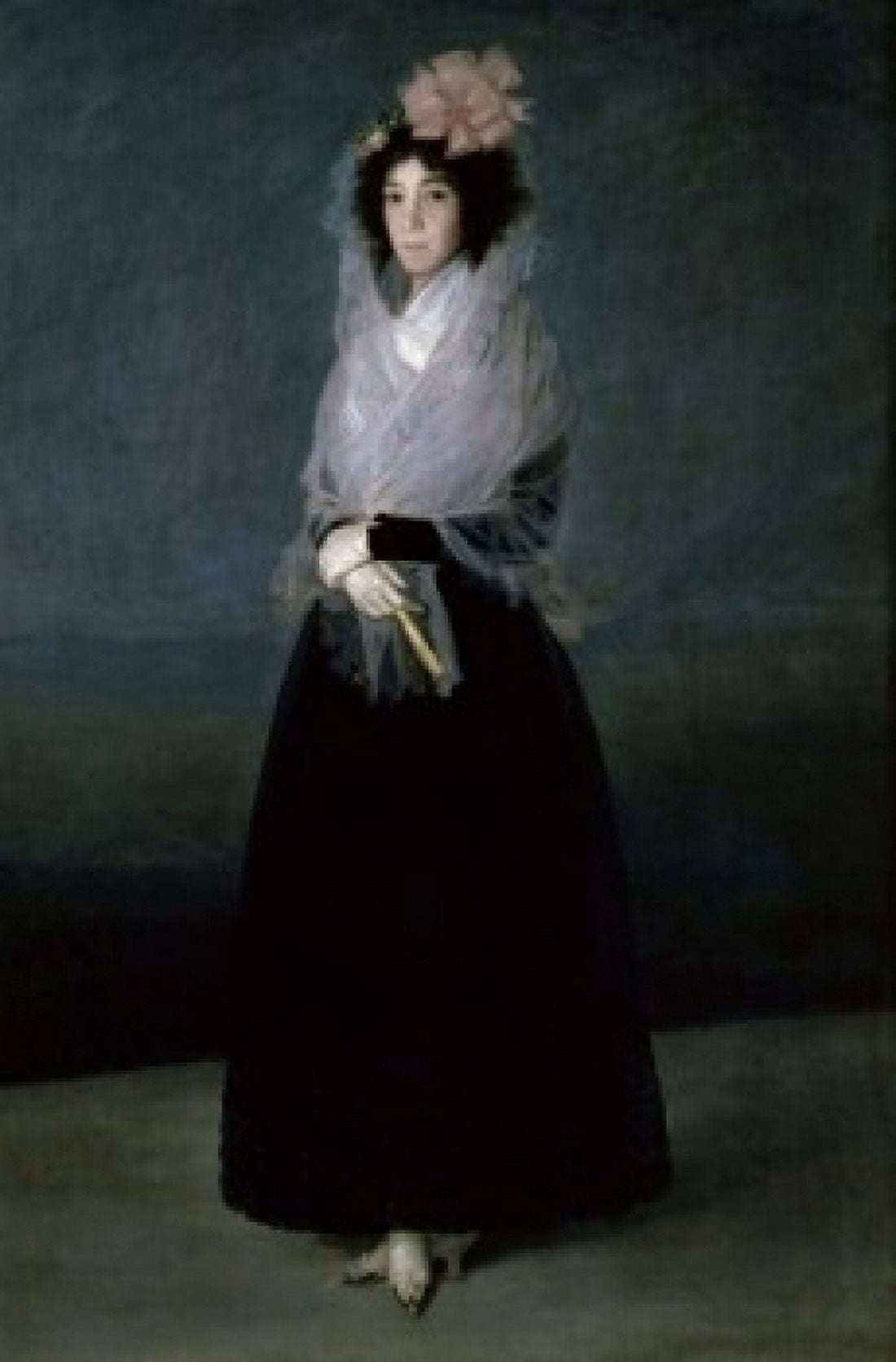 The Marquesa de la Solana c 1793 Francisco de Goya y Lucientes (1746-1828Spanish) Musee du Louvre Paris France Canvas Art - Francisco de Goya (24 x 36)
