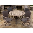 thumbnail image 1 of Marquesas Dining Set, 5 Piece - with 4 Swivel Rockers & 48 in. Stone Table, 1 of 1