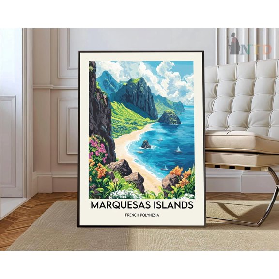 Marquesas Islands Polynesia Poster Unframed Paper Print