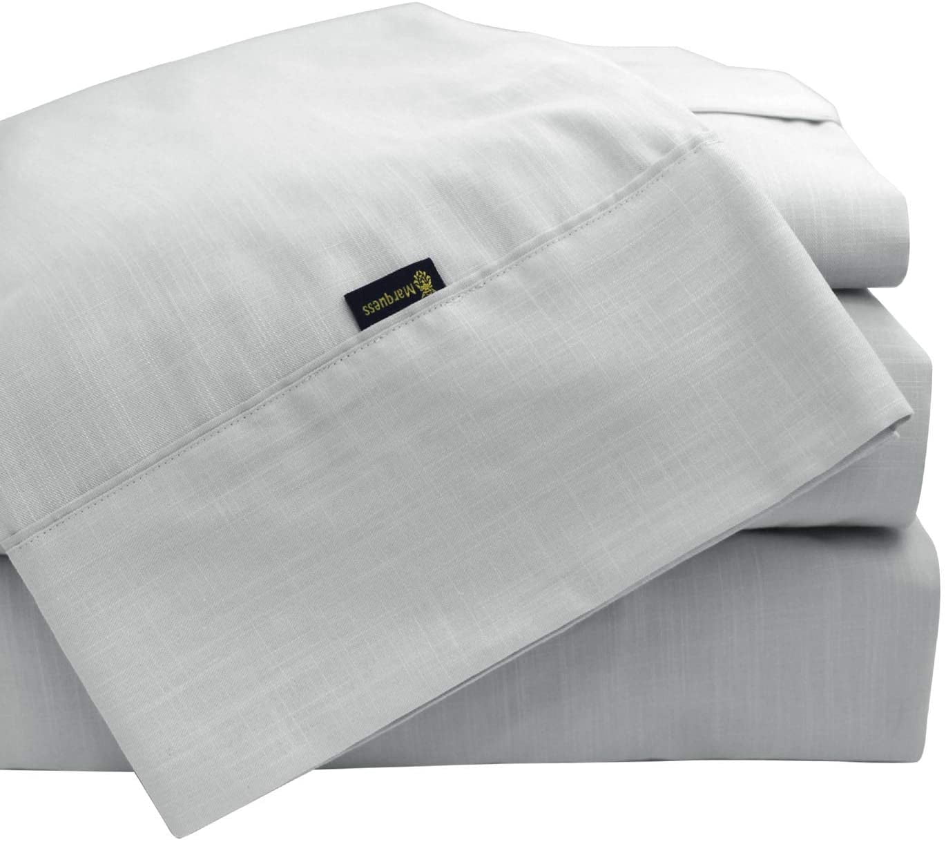 Marquess Deep Pocket Cotton Linen Tencel Lyocell King Bed Sheet Set in