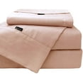 thumbnail image 1 of Marquess Cotton Linen Tencel Lyocell Blended Light Orange King Colling Bed Sheet Set, 1 of 6