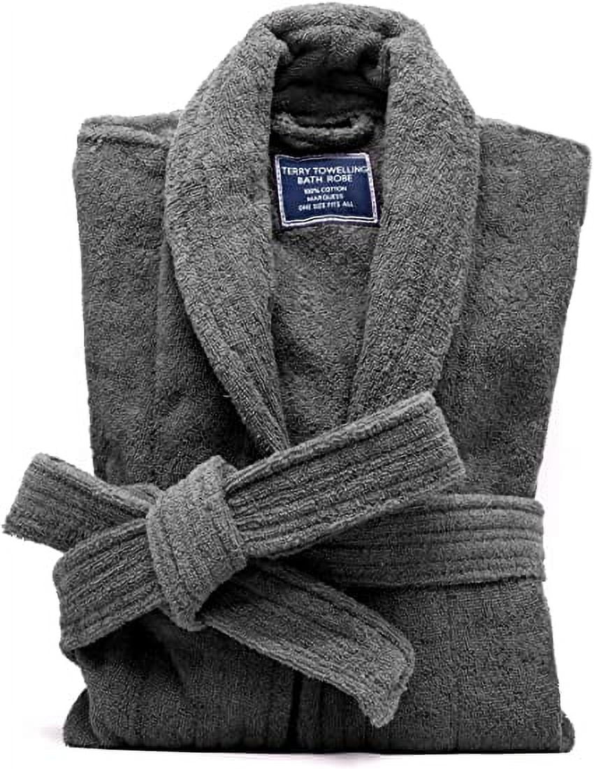Marquess Luxury Terry Cloth Bathrobe for Men & Women, Full