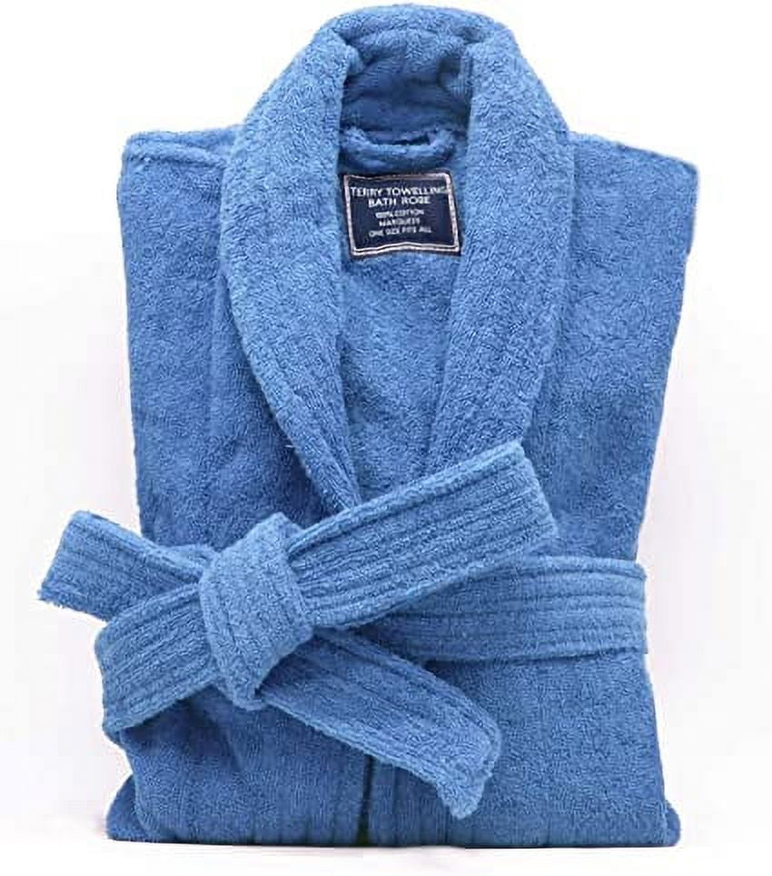 Adults' Unisex Terry Towelling Dressing Gown - One Size Deal - Wowcher