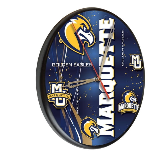 Marquette University 13" Solid Wood Clock
