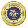 thumbnail image 1 of Marquette University 19" Double Neon Wall Clock, 1 of 5
