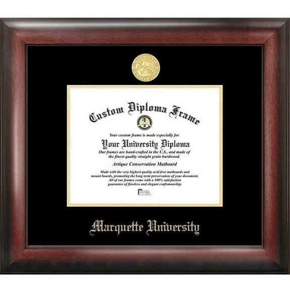 Marquette University 9" x 12" Gold Embossed Diploma Frame