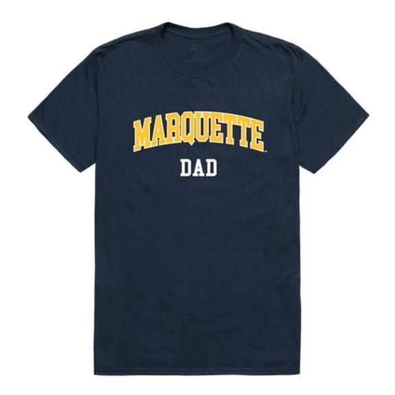 Marquette University College Dad T-Shirt, Navy - Small