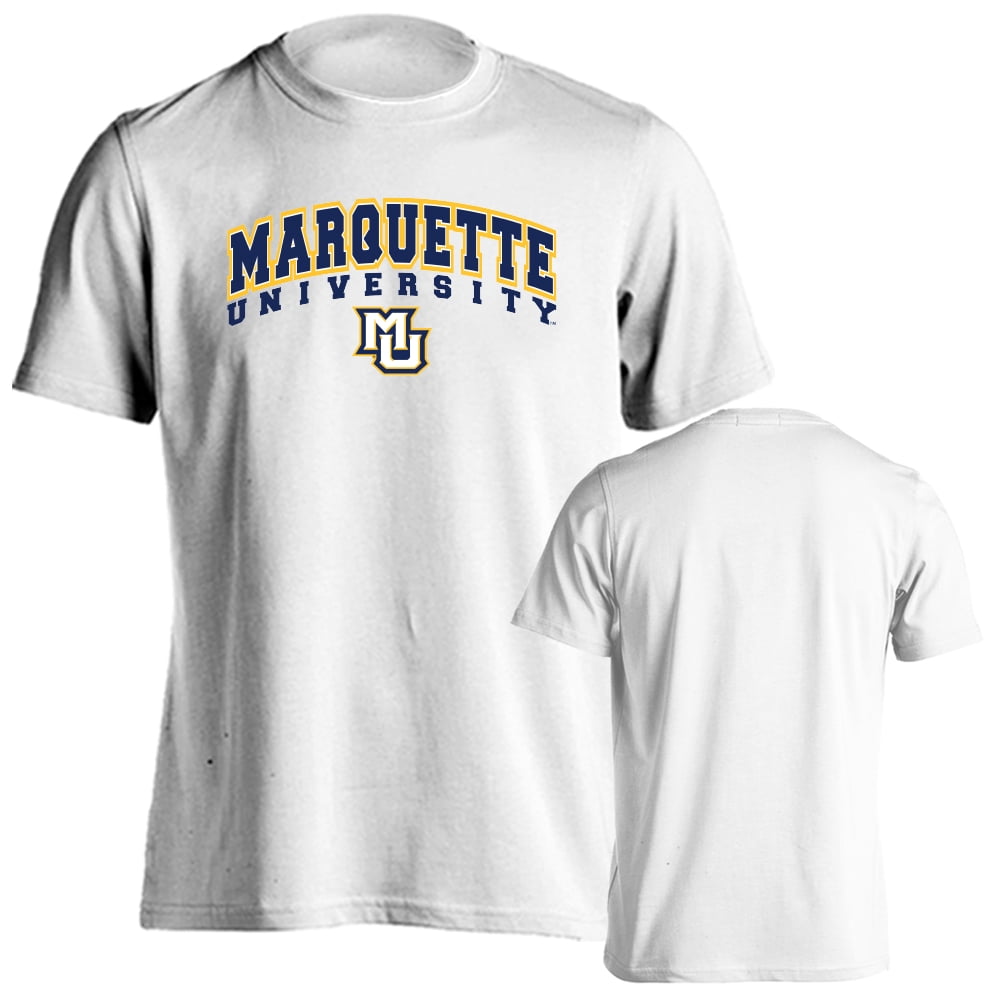 Campus Colors Marquette Golden Eagles Game Day T-Shirt - Officially Licensed, Navy, Unisex Fit