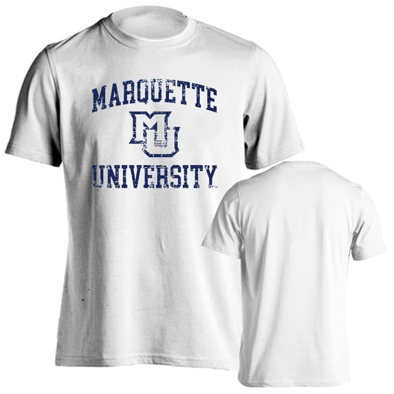 Marquette University Golden Eagles Distressed Retro Short Sleeve T-Shirt