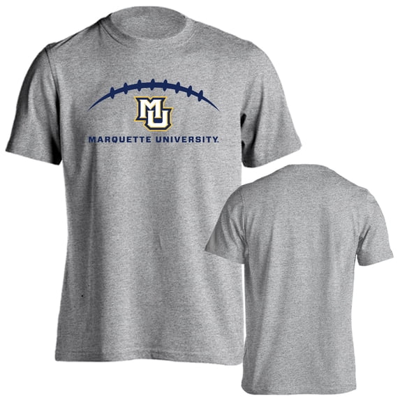 Marquette University Golden Eagles Football Laces Out Logo T-Shirt