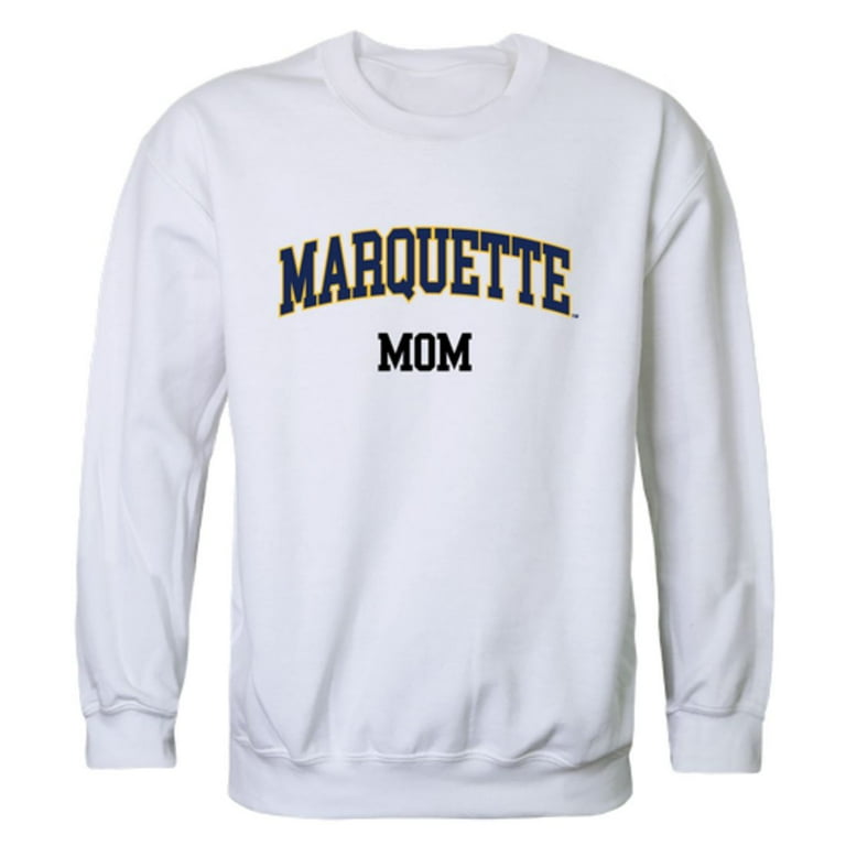 Marquette University Golden Eagles Mom Fleece Crewneck Pullover Sweatshirt White XX Large