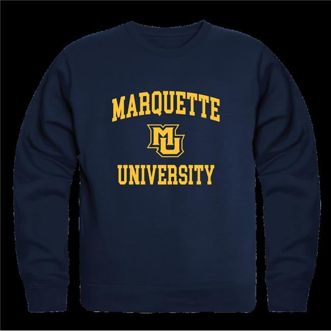 Marquette University Golden Eagles Seal Crewneck Sweatshirt Navy Medium
